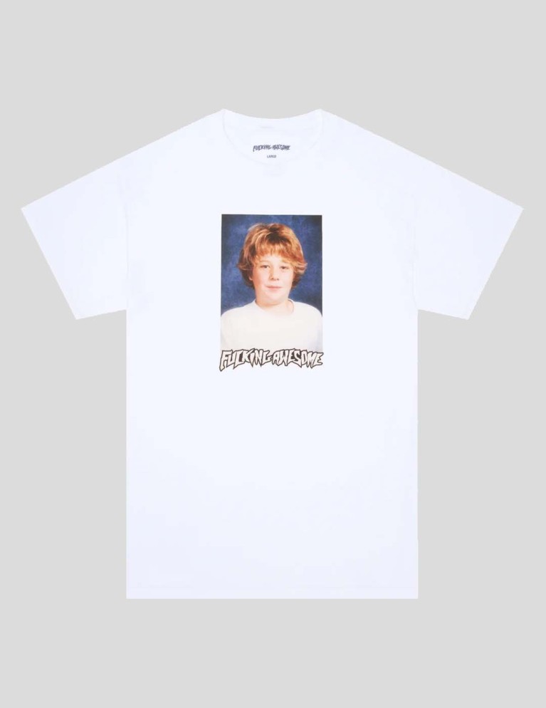 T-shirt FUCKING AWESOME jake anderson classe foto tee bianco